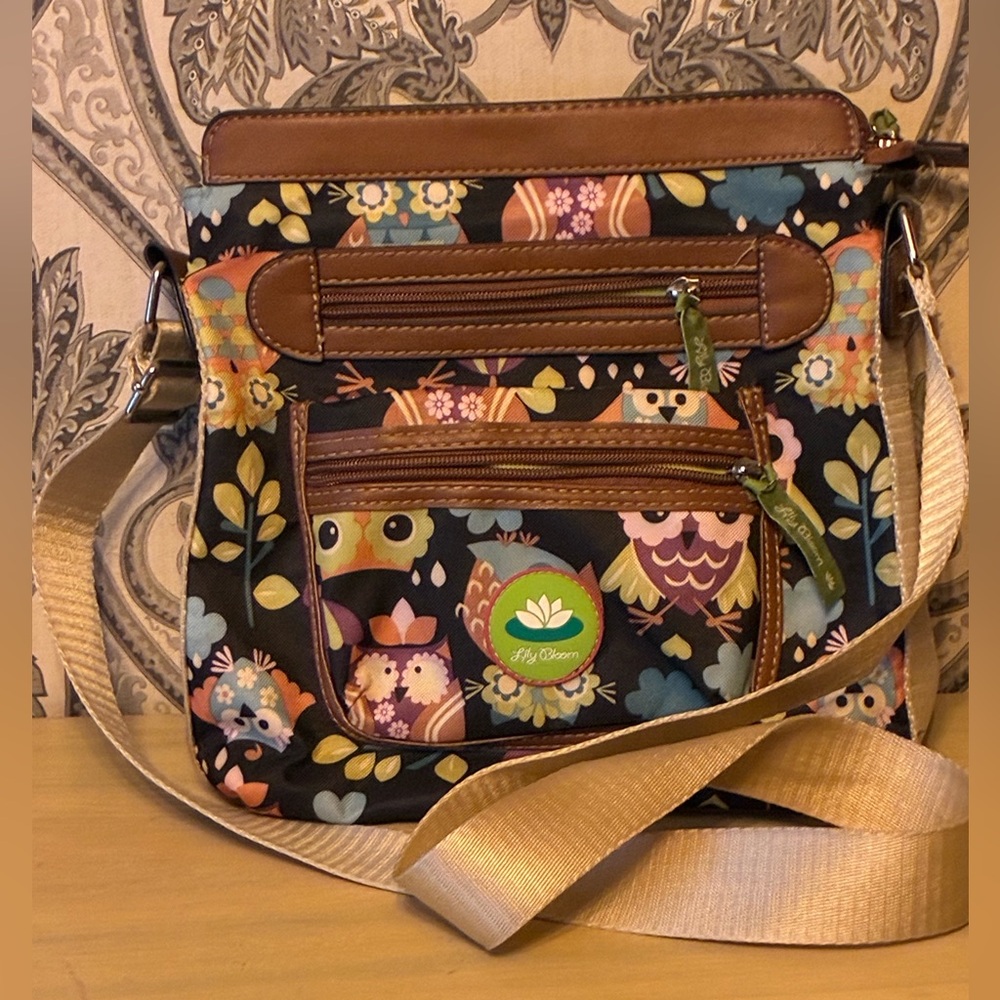 Lily Bloom Owl Floral Crossbody Bag